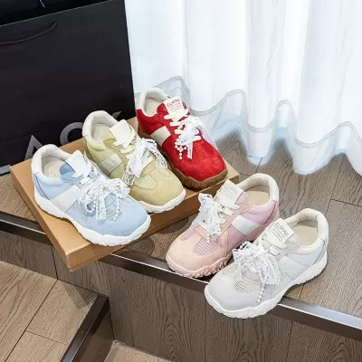 Soft Leather Breathable Mesh German Trainers for Women Summer 2026 New 56004-7 · YANYAN China shoe factory