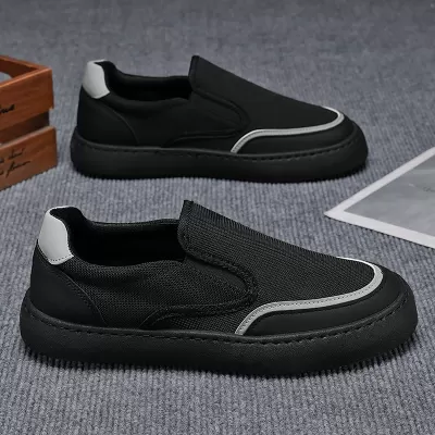 Winter Men's Beijing Cloth Shoes, Breathable Driving Shoes, Lightweight Slip-On Canvas Sneakers · YANYAN China shoe factory