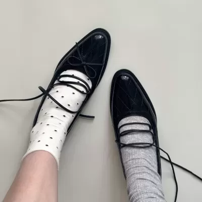 Vintage Mary Jane Shoes for Women 2025 British Style Chunky Heel Round Toe Leather · YANYAN China shoe factory