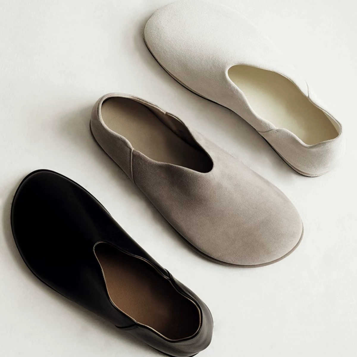 Cow Suede Old Money Mules for Women 2025 Vintage Casual Flat Loafers Slip On