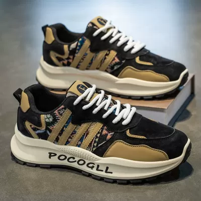 2026 Winter Men's Breathable Running Casual Sneakers, Soft Sole Anti-Slip Dad Shoes for Youth · YANYAN China shoe factory