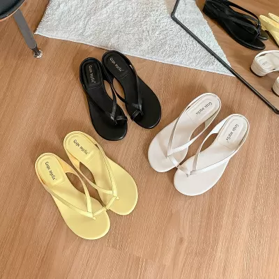 Women's Summer Minimalist Thin Strap Pointed Toe Block Heel Slide Sandals · YANYAN China shoe factory