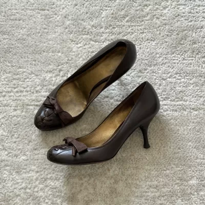 British Style Bow Mary Jane Pumps for Women 2025 Vintage French Stiletto Heel Flats · YANYAN China shoe factory