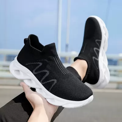 Couple Sock Shoes, Slip-On Breathable Mesh Casual Sneakers for Men and Women · YANYAN China shoe factory