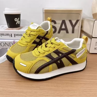 Summer Women's Breathable Mesh Deutsch Shoes Korean Flat Casual Sneakers Cork Shoes · YANYAN China shoe factory