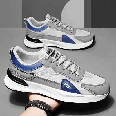 2026 Spring New Men's Lightweight Trendy Casual Mesh Shoes Soft Sole Breathable Running Sneakers · YANYAN China shoe factory