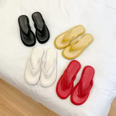 Women's Summer Cloud-like Thick Sole Beach Toe Post Slide Sandals
