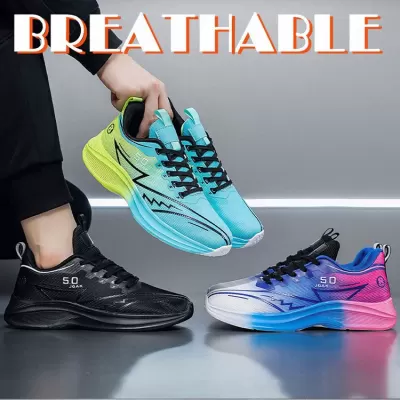 Men's Large Size 48 Summer Breathable Running Shoes, Lightweight Mesh, Anti-Slip, Youth Style · YANYAN China shoe factory