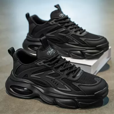 2026 Spring Men's Breathable Mesh Casual Sports Shoes Middle School Student Thick Sole Dad Shoes · YANYAN China shoe factory
