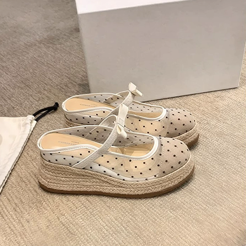 8cm厚底~网纱麻绳坡跟蝴蝶结玛丽珍包头度假小个子增高拖鞋女夏
4.5
30+人
商品复购率40%
100+人已