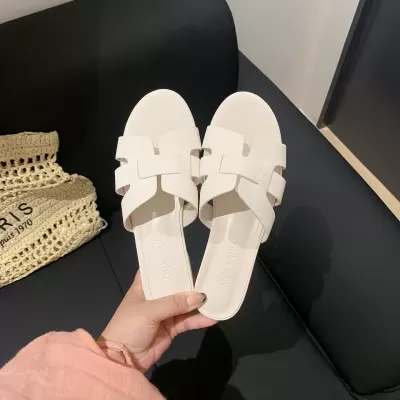 Women's Summer Lizard Print Soft Leather Buckle Strap Block Heel Office Slides