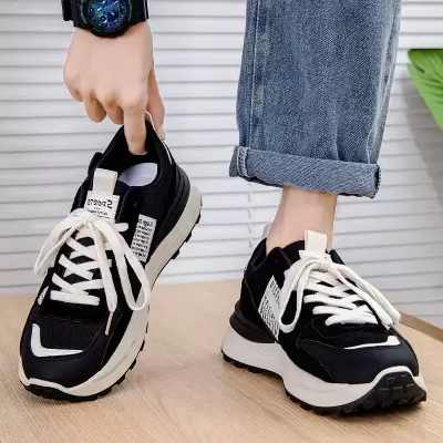 Men's Winter 2026 Breathable Casual Thick Sole Waffle Dad Trendy Shoes · YANYAN China shoe factory