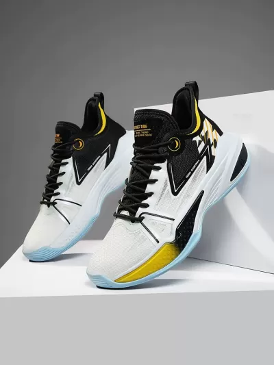 Summer Men's Basketball Shoes, Cushioned, Anti-Slip, Durable, Unisex, Sound Effect · YANYAN China shoe factory