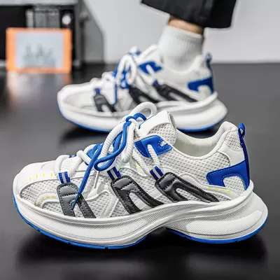 2026 Spring New Men's Trendy Lightweight Non-slip Casual Shoes Breathable Mesh Sports Shoes · YANYAN China shoe factory