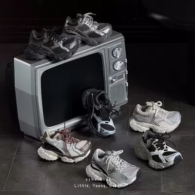 XSHX Paris heavy staple children's sport shoes unisex dad autumn winter hook-and-loop trendy parent-child · YANYAN China shoe factory