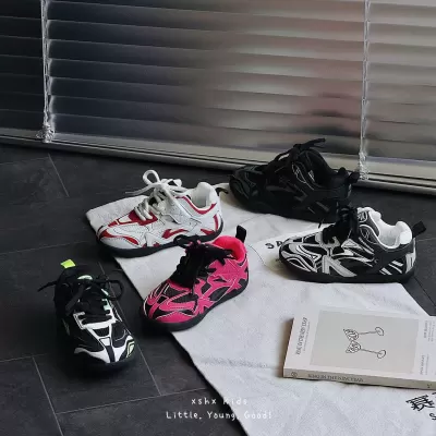 XSHX Paris heavy retro complex dad sneakers thin sole functional unisex autumn new hook-and-loop cool · YANYAN China shoe factory