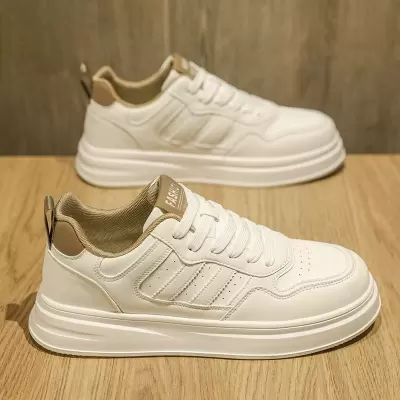 Men's 2026 Winter Breathable Casual Board Shoes Trendy High-End White Student Sneakers · YANYAN China shoe factory