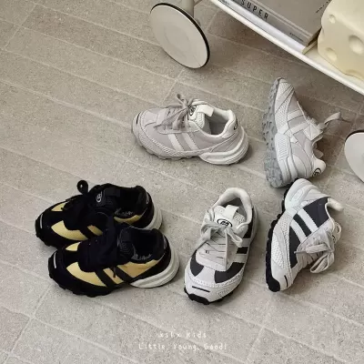 XSHX children's sport shoes unisex hook-and-loop autumn new outdoor mountain functional thin sole cushioning retro