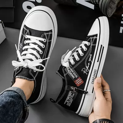 Men's Canvas Winter Breathable Casual Classic Cloth Shoes Soft Sole Sports Board Shoes · YANYAN China shoe factory