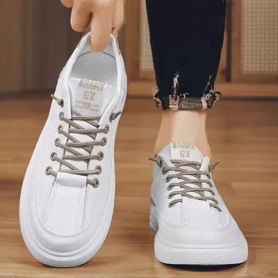 Chaussures de skateboard de sport blanches respirantes pour homme, hiver 2026, tendance Ins, slip-on · YANYAN China shoe factory