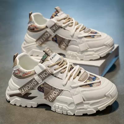 Men's Winter 2026 Mesh Sports Shoes Youth Trendy Height Increasing Dad Shoes · YANYAN China shoe factory