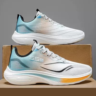 Summer New Men's Ice Silk Mesh Breathable Running Sports Shoes Lightweight Thick Sole Casual Sneakers · YANYAN China shoe factory