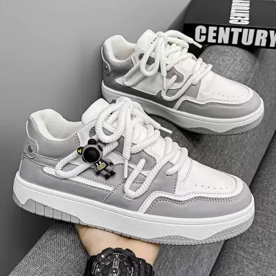 Men's 2026 Winter Trendy Casual Sports Board Shoes Youth Thick Sole Unique Design Sneakers · YANYAN China shoe factory