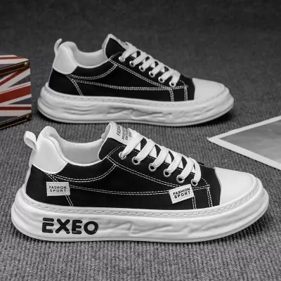 Men's Canvas Winter Breathable Casual Low-Top Board Shoes Student Trendy Unique Design Cloth Shoes · YANYAN China shoe factory