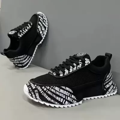 2026 Winter Men's Trendy Casual Breathable Mesh Shoes Soft Sole Lightweight Korean Running Sneakers