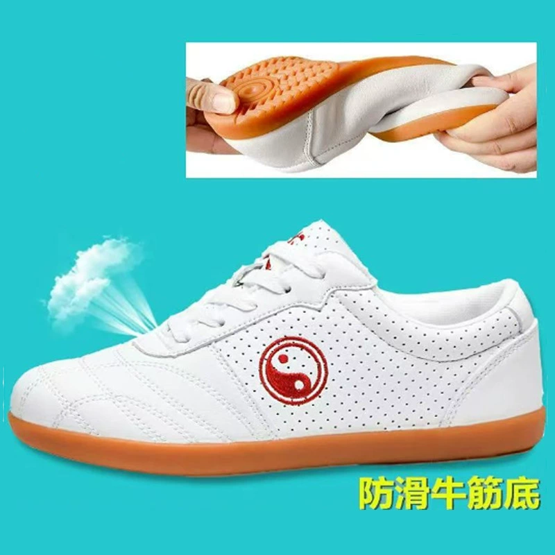 Wholesale Tai Chi Shoes for Men, Soft Leather, Professional, Competition, Unisex