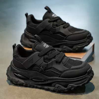 Men's Winter Breathable Mesh Casual Height Increasing Dad Shoes Youth Running Cushion Sneakers · YANYAN China shoe factory