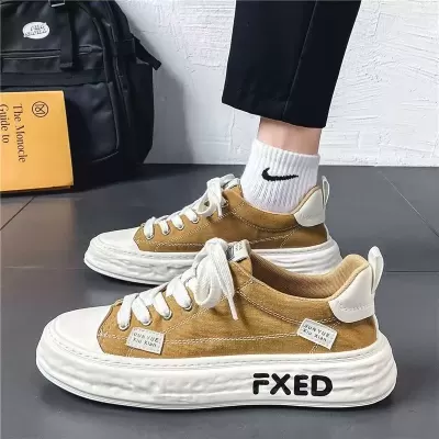 Men's Canvas Winter Breathable Casual Low-Top Board Shoes Student Trendy Unique Design Cloth Shoes · YANYAN China shoe factory
