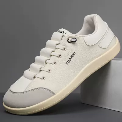 Men's Summer Breathable Canvas Slip-on Shoes 2026 New Large Size Casual White 5589