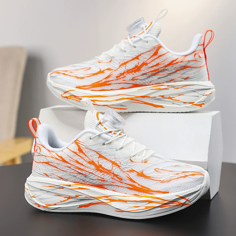 New Kids Running Shoes, Soft Cushioned Midsole, Breathable Upper, Anti-Slip, Professional