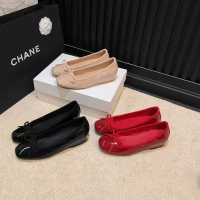 Women's Wine Red Inner Height Square Toe Bow Ballet Flats Office Comfort