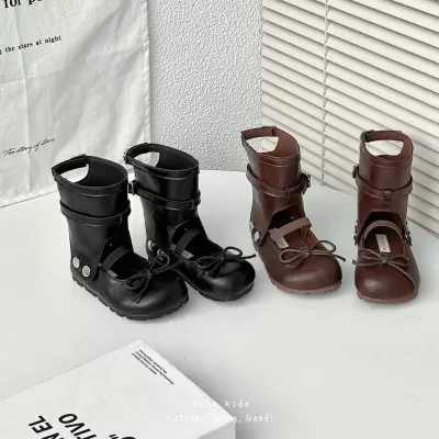 XSHX Two-Way Long Boots Girls Autumn Detachable Ballet Mary Jane Smoke Boots Retro · YANYAN China shoe factory