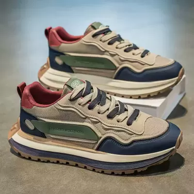 Men's Shoes 2026 Spring Casual Trendy Sports Shoes Hong Kong Style High Appearance Dad Shoes New Heightening Thick Sole · YANYAN China shoe factory