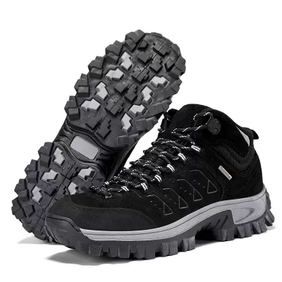 Cross-Border Winter Hiking Boots, Waterproof Mid-Cut Tactical Desert Boots Men