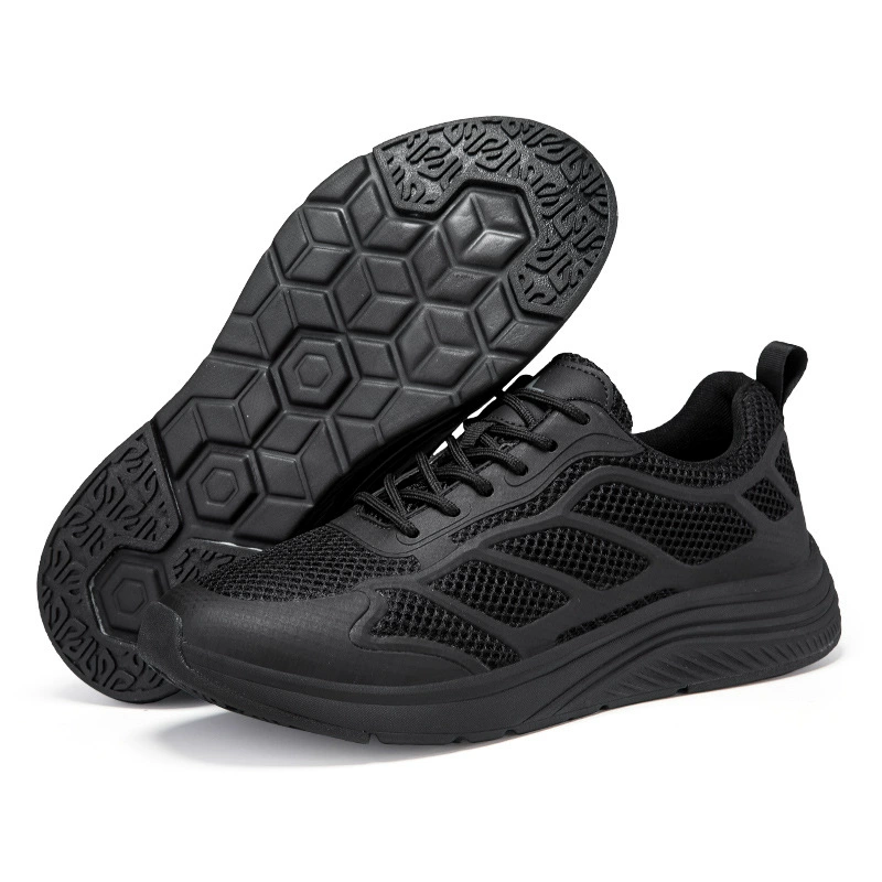 Cross-Border New Mesh Anti-Slip Training Shoes, Breathable Lightweight Lace-Up Men