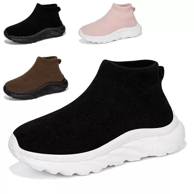 Cross-Border Kids Socks Shoes, High-Top Slip-On Casual Sports for Big Kids · YANYAN China shoe factory