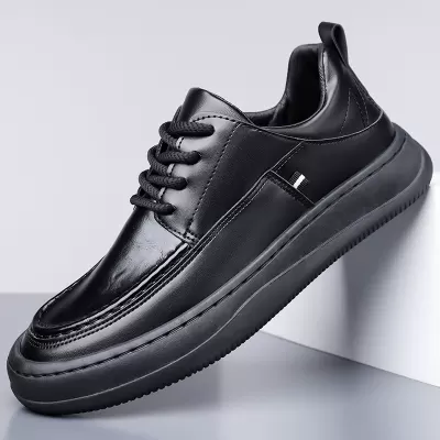2026 Men's Business Casual Leather Shoes Breathable Non-odor Soft Sole Thin British Style Dress Shoes