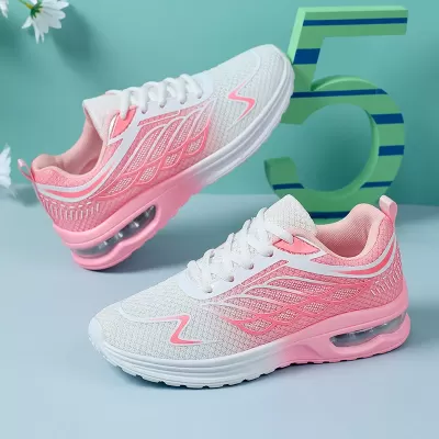 Cross-Border Large Size Women's Air Cushion Mesh Running Shoes, Casual Fashion
