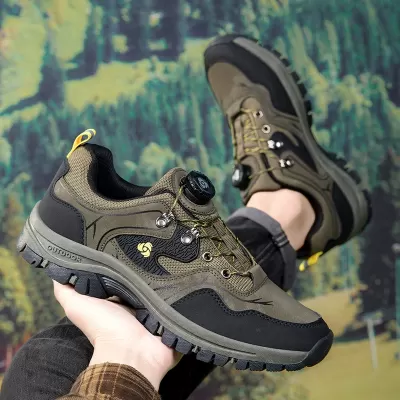 Cross-Border Men's Hiking Shoes, Waterproof Breathable Anti-Slip Outdoor Trail · YANYAN China shoe factory