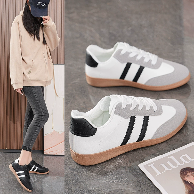 Deutsch Shoes Women 2025 Summer New Breathable White Korean Flat Casual Sneakers