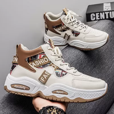 2026 New Spring Men's Dad Shoes Sports Casual Ins Trendy Breathable Height Increase Thick Sole Shoes · YANYAN China shoe factory