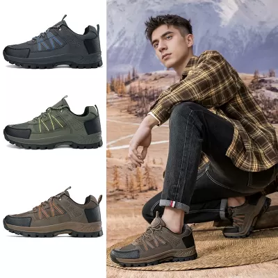 New Travel Shoes Breathable Soft Sole Dad Hiking Outdoor Anti-Slip Men's · YANYAN China shoe factory