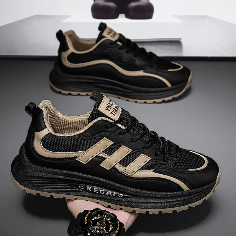 Men's Chunky Dad Sneakers Thick Sole Breathable Student Casual Sport Shoes 2026 Spring
