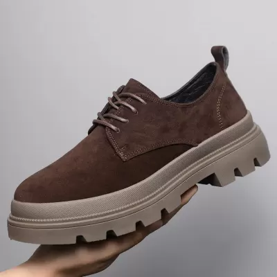 Men's Low Top Martin Boots Autumn New Thick Sole British Style Casual Shoes 5600