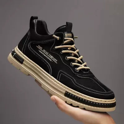Men's Work Safety Shoes Fall 2025 Durable Fashion Canvas Shoes Breathable