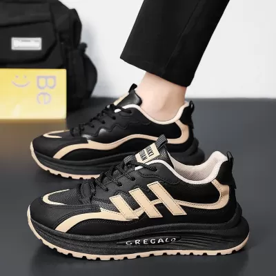 Men's Fashion Thick Sole Sports Casual Shoes Chunky Dad Sneakers 2026 Spring · YANYAN China shoe factory